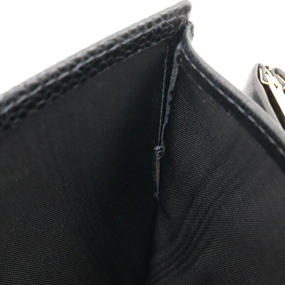 CHANEL Authentic Black Caviar Leather Logo Wallet - Picture 6 of 10